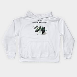 Panda Funny, What it was on the ground Kids Hoodie